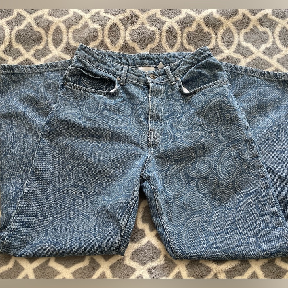 Ragged bootcut jeans